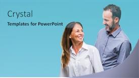  Presentation with simple business - Amazing slides having middle age hispanic business couple over isolated background with serious expression on face simple and natural looking at the camera backdrop and a light blue colored foreground