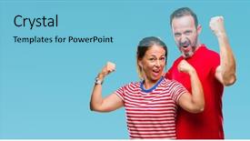  Presentation with love - Beautiful PPT theme featuring age hispanic couple in love backdrop and a light blue colored foreground