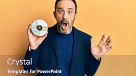  Presentation with hispanic - PPT layouts enhanced with middle-age-hispanic-man-holding background and a navy blue colored foreground