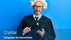  Presentation with simple - Slide set having middle-age-hispanic-man-using background and a ocean colored foreground