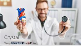  Presentation with clinic - Presentation consisting of middle-age-hispanic-man-wearing background and a light gray colored foreground