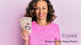  Presentation with mexican - Theme with middle-age-hispanic-woman-holding background and a lavender colored foreground