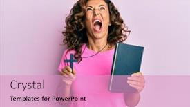  Presentation with christian bible study - Slide deck consisting of middle-age-hispanic-woman-holding background and a lemonade colored foreground