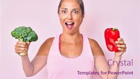  Presentation with hispanic - Audience pleasing slide deck consisting of middle-age-hispanic-woman-holding backdrop and a  colored foreground