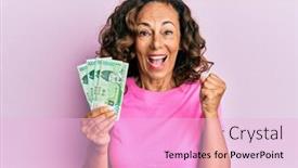  Presentation with south korean - Theme having middle-age-hispanic-woman-holding background and a lavender colored foreground