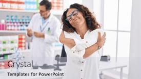  Presentation with self love - PPT theme featuring middle-age-hispanic-woman-shopping background and a lemonade colored foreground