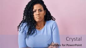  Presentation with sad woman - 