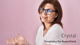  Presentation with woman hands open - 