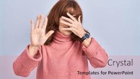  Presentation with sad woman - 