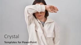  Presentation with sad woman - 