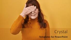  Presentation with sad woman - 