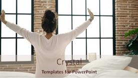  Presentation with hypertension at the productive age - Theme with middle-age-hispanic-woman-waking background and a mint green colored foreground