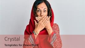  Presentation with saree - Audience pleasing presentation consisting of middle-age-hispanic-woman-wearing backdrop and a red colored foreground