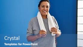  Presentation with laundry room - PPT layouts featuring middle-age-hispanic-woman-wearing background and a teal colored foreground