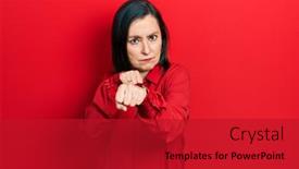  Presentation with violence woman - Theme with middle-age-hispanic-woman-wearing background and a crimson colored foreground