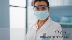  Presentation with hispanic - Presentation design featuring middle-age-hispanic-woman-wearing background and a  colored foreground