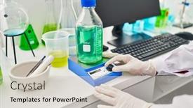  Presentation with hispanic - Presentation design with middle-age-hispanic-woman-wearing background and a soft green colored foreground