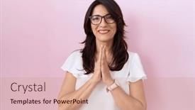  Presentation with forgiveness - Presentation enhanced with middle-age-hispanic-woman-wearing background and a coral colored foreground