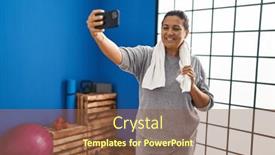  Presentation with laundry room - Theme enhanced with middle-age-hispanic-woman-wearing background and a tawny brown colored foreground