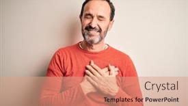  Presentation with womens health sti case study - Slide deck having middle-age-hoary-man-wearing background and a coral colored foreground