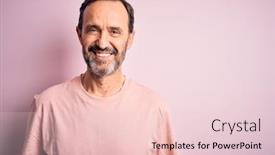  Presentation with cool - Cool new PPT theme with middle-age-hoary-man-wearing backdrop and a lemonade colored foreground