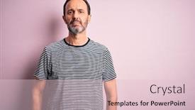  Presentation with pink simple - Colorful theme enhanced with middle-age-hoary-man-wearing backdrop and a lemonade colored foreground