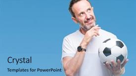  Presentation with question - PPT layouts featuring middle age hoary senior man background and a  colored foreground