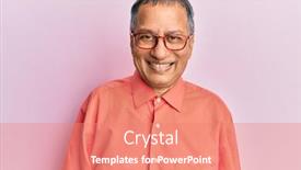  Presentation with indian - Slide set enhanced with middle-age-indian-man-wearing background and a coral colored foreground