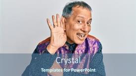  Presentation with indian traditional - Presentation with middle-age-indian-man-wearing background and a ocean colored foreground