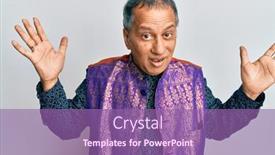  Presentation with indian traditional - Slides with middle-age-indian-man-wearing background and a violet colored foreground