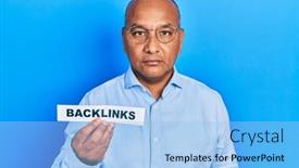  Presentation with attitude - Presentation design featuring middle-age-latin-man-holding background and a light blue colored foreground