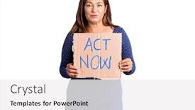  Presentation with now - Presentation having middle-age-latin-woman-holding background and a white colored foreground