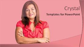  Presentation with clothes - Theme featuring middle-age-latin-woman-wearing background and a coral colored foreground