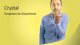  Presentation with middle east camel caravan - Cool new theme with middle age man expressing love backdrop and a yellow colored foreground