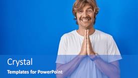  Presentation with forgiveness - Presentation theme having middle-age-man-standing-over background and a teal colored foreground