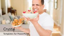  Presentation with healthy indian food - Amazing PPT layouts having indian election - middle age man trying backdrop and a lemonade colored foreground