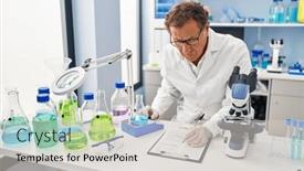  Presentation with test tube laboratory - 