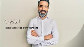  Presentation with beard - Audience pleasing theme consisting of middle-age-man-with-beard backdrop and a soft green colored foreground