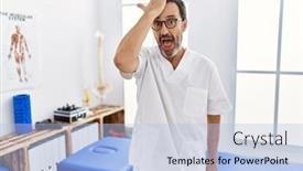  Presentation with recovery - Presentation consisting of middle-age-man-with-beard background and a  colored foreground