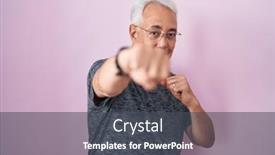  Presentation with violence - Slides featuring middle-age-man-with-grey background and a dark gray colored foreground