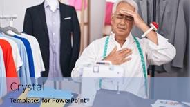  Presentation with fever - Presentation with middle-age-man-with-grey background and a light blue colored foreground