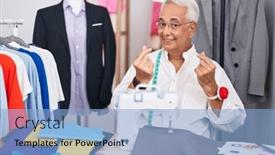  Presentation with salary - Presentation featuring middle-age-man-with-grey background and a light blue colored foreground