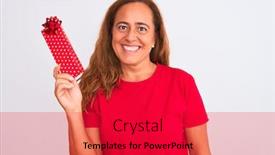  Presentation with happy birthday - Audience pleasing PPT theme consisting of middle-age-mature-woman-holding backdrop and a red colored foreground