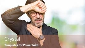  Presentation with flu virus - Audience pleasing slides consisting of christian touch - middle age priest man wearing backdrop and a coral colored foreground