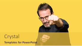  Presentation with marital violence - Amazing PPT layouts having middle age priest man wearing catholic robe punching fist to fight aggressive and angry attack threat and violence backdrop and a yellow colored foreground