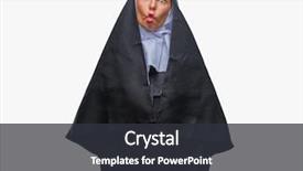  Presentation with nun - PPT layouts with middle age senior christian catholic background and a dark gray colored foreground