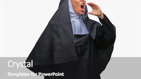  Presentation with palm sunday christian catholic - Beautiful PPT theme featuring middle age senior christian catholic backdrop and a black colored foreground