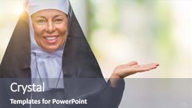  Presentation with palm sunday christian catholic - Presentation having middle age senior christian catholic background and a gray colored foreground