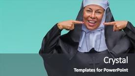 Presentation with catholic - Audience pleasing slide deck consisting of middle age senior christian catholic backdrop and a dark gray colored foreground