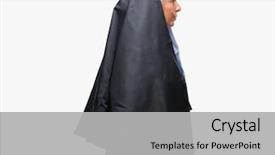  Presentation with nun - Amazing presentation design having middle age senior christian catholic backdrop and a light gray colored foreground